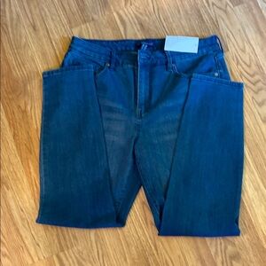 Isaac Mizrahi Women's Dark Blue Straight Leg Jeans